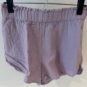 Linen blend shorts